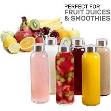 Enkelväggsglasflaskor med S,S lock