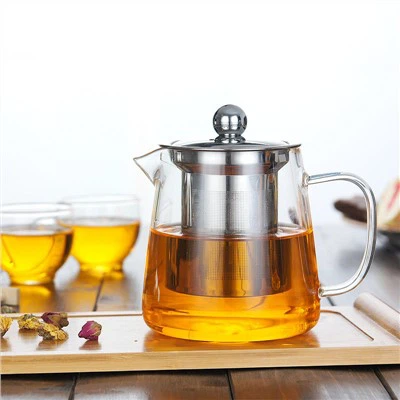 750 ml tekanna i glas teport med infusionsanordning