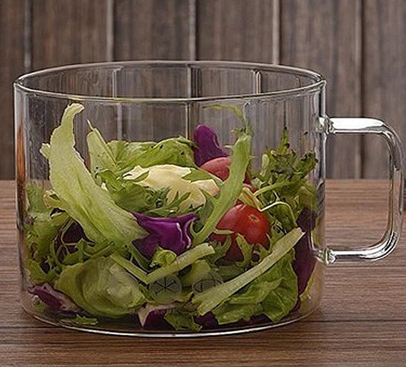 High Borosilicate Heat-resistant Salad Instant Noodle Pot With Lid